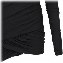 The Attico - Black Wrap Mini Dress - The Attico Exclusive Luxury Collection - Avvenice