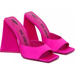 The Attico - Fuchsia Calf Leather Devon Mules - The Attico Exclusive Luxury Collection - Avvenice