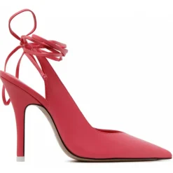 The Attico - Peach Calf Leather Strap Detail Pumps - The Attico Exclusive Luxury Collection - Avvenice