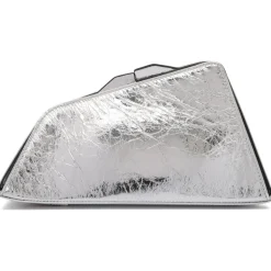 The Attico - Silver 8.30 PM Clutch Bag - The Attico Exclusive Luxury Collection - Avvenice