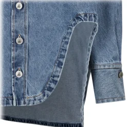 The Attico - Sky Blue Diana Shirt - The Attico Exclusive Luxury Collection - Avvenice