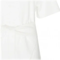 The Attico - White Cotton Front Tie T-Shirt - The Attico Exclusive Luxury Collection - Avvenice