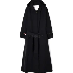 Thom Browne - Black Carcoat in Poly Twill - Thom Browne Exclusive Luxury Collection - Avvenice
