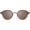 Thom Browne - Black Iron & White Gold Sunglasses - Thom Browne Eyewear - Avvenice