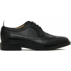 Thom Browne - Black Longwing Brogue - Thom Browne Exclusive Luxury Collection - Avvenice