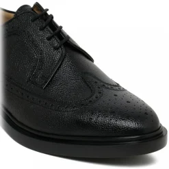 Thom Browne - Black Longwing Brogue - Thom Browne Exclusive Luxury Collection - Avvenice