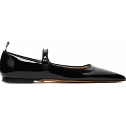 Thom Browne - Black Pointed Flat - Thom Browne Exclusive Luxury Collection - Avvenice