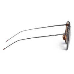 Thom Browne - Brown Rectangular Eyeglasses - Thom Browne Eyewear - Avvenice