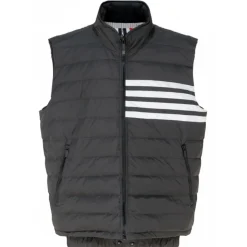Thom Browne - Charcoal Padded Gilet - Thom Browne Exclusive Luxury Collection - Avvenice