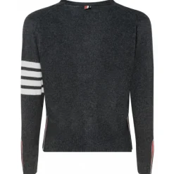Thom Browne - Dark Grey 4-Bar Cardigan - Thom Browne Exclusive Luxury Collection - Avvenice