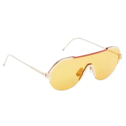 Thom Browne - Gold Mask Sunglasses - Thom Browne Eyewear - Avvenice