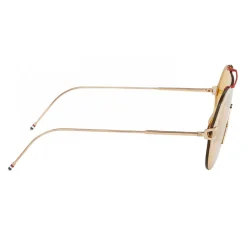 Thom Browne - Gold Mask Sunglasses - Thom Browne Eyewear - Avvenice