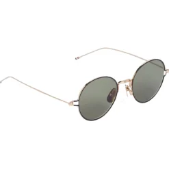 Thom Browne - Gold Round Sunglasses - Thom Browne Eyewear - Avvenice