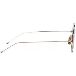 Thom Browne - Gold Round Sunglasses - Thom Browne Eyewear - Avvenice