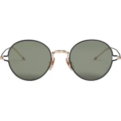 Thom Browne - Gold Round Sunglasses - Thom Browne Eyewear - Avvenice