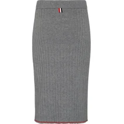 Thom Browne - Light Grey Cashmere Pencil Skirt - Thom Browne Exclusive Luxury Collection - Avvenice