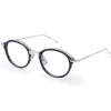 Thom Browne - Navy & Silver Optical Glasses - Thom Browne Eyewear - Avvenice