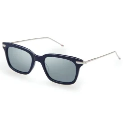 Thom Browne - Navy & Silver Sunglasses - Thom Browne Eyewear - Avvenice