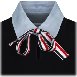 Thom Browne - Navy Blue Pullover Combo Shirt - Thom Browne Exclusive Luxury Collection - Avvenice