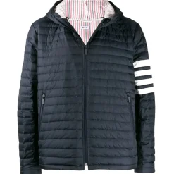 Thom Browne - Navy Blue Quilted Jacket - Thom Browne Exclusive Luxury Collection - Avvenice