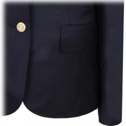 Thom Browne - Navy Blue Single Breasted Blazer - Thom Browne Exclusive Luxury Collection - Avvenice