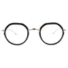 Thom Browne - Round Contrast-Trim Glasses - Thom Browne Eyewear - Avvenice