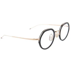 Thom Browne - Round Contrast-Trim Glasses - Thom Browne Eyewear - Avvenice