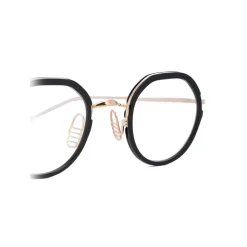 Thom Browne - Round Contrast-Trim Glasses - Thom Browne Eyewear - Avvenice