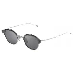 Thom Browne - Silver and Black Iron Sunglasses - Thom Browne Eyewear - Avvenice