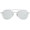 Thom Browne - Silver Aviator Sunglasses - Thom Browne Eyewear - Avvenice