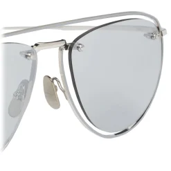 Thom Browne - Silver Aviator Sunglasses - Thom Browne Eyewear - Avvenice