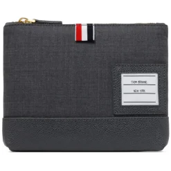 Thom Browne - Super 120's Twill Zip Pouch - Thom Browne Exclusive Luxury Collection - Avvenice