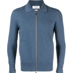 Thom Browne - Textured Cotton Back Stripe Bomber Jacket - Thom Browne Exclusive Luxury Collection - Avvenice