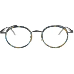 Thom Browne - Tortoise Round Sunglasses - Navy - Thom Browne Eyewear - Avvenice