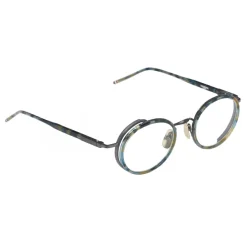 Thom Browne - Tortoise Round Sunglasses - Navy - Thom Browne Eyewear - Avvenice