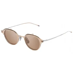 Thom Browne - White Gold and Silver Sunglasses - Thom Browne Eyewear - Avvenice