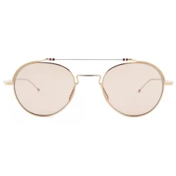 Thom Browne - White Gold and Silver Sunglasses - Thom Browne Eyewear - Avvenice
