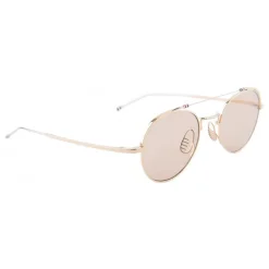 Thom Browne - White Gold and Silver Sunglasses - Thom Browne Eyewear - Avvenice