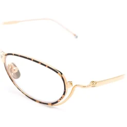 Thom Browne - White Gold and Tortoise Shell Tone Optical Glasses - Thom Browne Eyewear - Avvenice