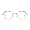 Thom Browne - White Gold and Silver Optical Glasses - Thom Browne Eyewear - Avvenice