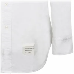 Thom Browne - White Oxford Classic Armbands Shirt - Thom Browne Exclusive Luxury Collection - Avvenice