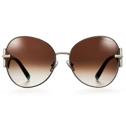 Tiffany & Co. - Butterfly Oversized Sunglasses - Gold Black Brown - Tiffany T Collection - Tiffany & Co. Eyewear - Avvenice
