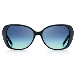 Tiffany & Co. - Butterfly Sunglasses - Black Rose Gold Blue - Tiffany T Collection - Tiffany & Co. Eyewear - Avvenice