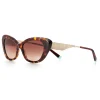 Tiffany & Co. - Cat Eye Sunglasses - Tortoise Pale Gold Brown - Tiffany Diamond Point Collection - Tiffany & Co. Eyewear - Avvenice