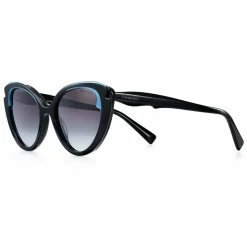 Tiffany & Co. - Cat Eye Sunglasses - Black Tiffany Blue Gray - Tiffany Paper Flowers Collection - Tiffany & Co. Eyewear - Avvenice