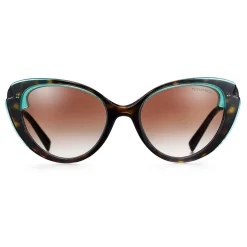 Tiffany & Co. - Cat Eye Sunglasses - Tortoise Tiffany Blue Brown - Tiffany Paper Flowers Collection - Tiffany & Co. Eyewear - Avvenice
