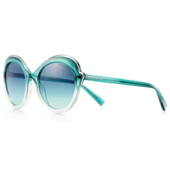 Tiffany & Co. - Cat Eye Sunglasses - Blue Silver Grey - Tiffany Paper Flowers Collection - Tiffany & Co. Eyewear - Avvenice