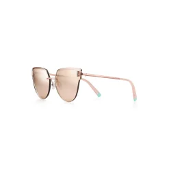 Tiffany & Co. - Cat Eye Sunglasses - Rose Gold Pink - Tiffany T Collection - Tiffany & Co. Eyewear - Avvenice
