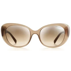 Tiffany & Co. - Color Splash Oval Sunglasses - Opal Beige Brown - Return to Tiffany Collection - Tiffany & Co. Eyewear - Avvenice