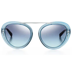 Tiffany & Co. - Pilot Sunglasses - Light Blue Silver - Tiffany T Collection - Tiffany & Co. Eyewear - Avvenice